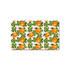 Citrus Tropical Orange Pink Magnet (name Card) by snowwhitegirl