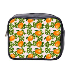 Citrus Tropical Orange Pink Mini Toiletries Bag (two Sides)