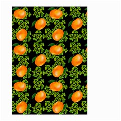 Citrus Tropical Orange Black Small Garden Flag (two Sides)