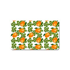 Citrus Tropical Orange White Magnet (name Card)