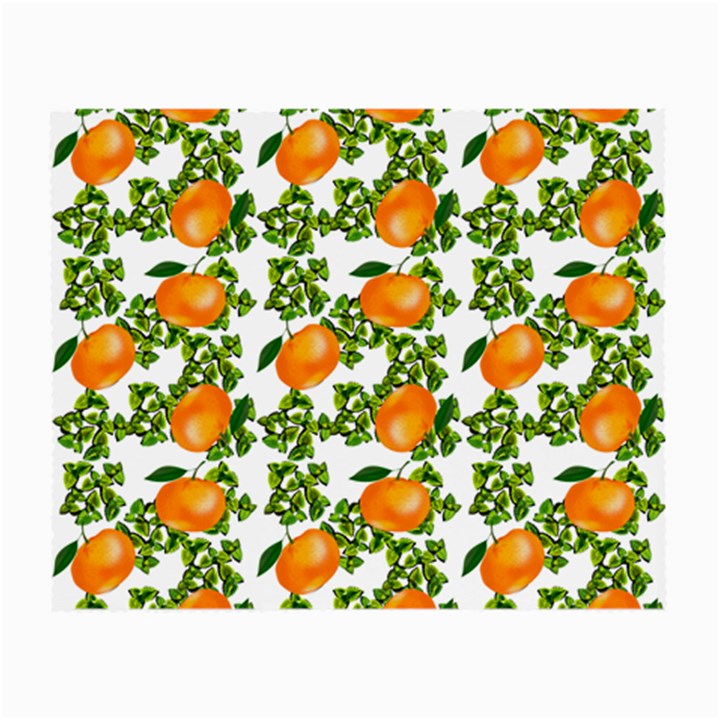 Citrus Tropical Orange White Small Glasses Cloth (2-Side)