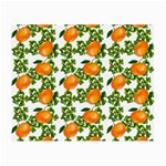 Citrus Tropical Orange White Small Glasses Cloth (2-Side) Back