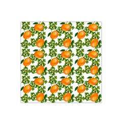 Citrus Tropical Orange White Satin Bandana Scarf