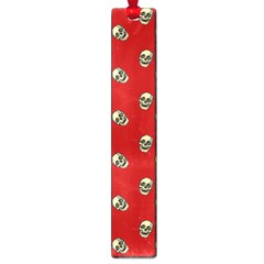 Skull Red Pattern Large Book Marks