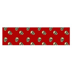 Skull Red Pattern Satin Scarf (oblong) by snowwhitegirl