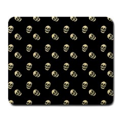 Skull Black Pattern Large Mousepads by snowwhitegirl