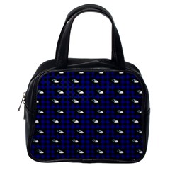 Eyes Blue Plaid Classic Handbag (one Side)