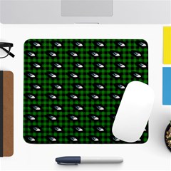 Eyes Green Plaid Large Mousepads by snowwhitegirl