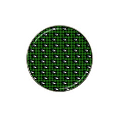 Eyes Green Plaid Hat Clip Ball Marker (10 Pack) by snowwhitegirl