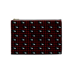 Eyes Red Plaid Cosmetic Bag (medium) by snowwhitegirl