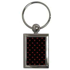 Candy Apple Black Pattern Key Chains (rectangle) 