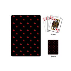 Candy Apple Black Pattern Playing Cards (mini)