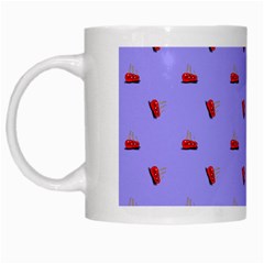 Candy Apple Lilac Pattern White Mugs by snowwhitegirl