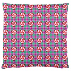 Peppermint Candy Pink Plaid Standard Flano Cushion Case (two Sides) by snowwhitegirl