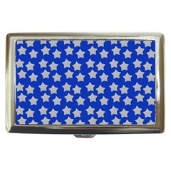 Silver Stars Royal Blue Cigarette Money Case by snowwhitegirl