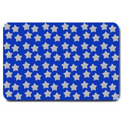 Silver Stars Royal Blue Large Doormat 