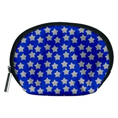 Silver Stars Royal Blue Accessory Pouch (Medium)