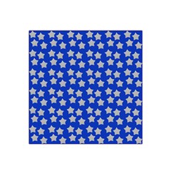 Silver Stars Royal Blue Satin Bandana Scarf