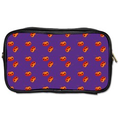 Kawaii Pumpkin Purple Toiletries Bag (two Sides)