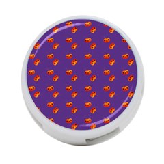 Kawaii Pumpkin Purple 4-port Usb Hub (two Sides) by snowwhitegirl