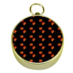 Kawaii Pumpkin Black Gold Compasses