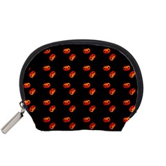 Kawaii Pumpkin Black Accessory Pouch (small)