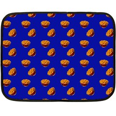 Kawaii Chips Blue Fleece Blanket (mini)