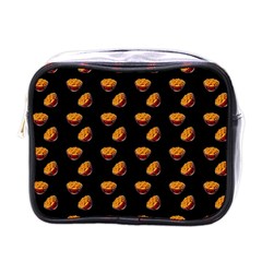 Kawaii Chips Black Mini Toiletries Bag (one Side)