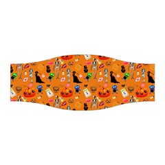 Halloween Treats Pattern Orange Stretchable Headband