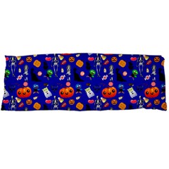 Halloween Treats Pattern Blue Body Pillow Case Dakimakura (two Sides)