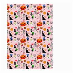 Halloween Treats Pattern Pink Small Garden Flag (two Sides)