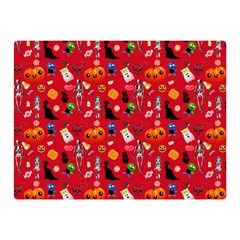 Halloween Treats Pattern Red Double Sided Flano Blanket (Mini) 