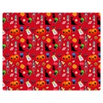Halloween Treats Pattern Red Double Sided Flano Blanket (Medium)  60 x50  Blanket Front