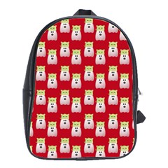 Ghost Pet Red School Bag (large)