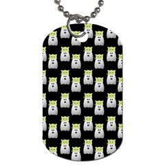 Ghost Pet Black Dog Tag (one Side)