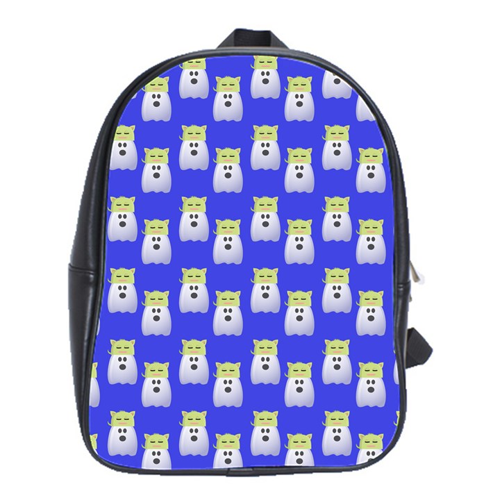 Ghost Pet Blue School Bag (Large)