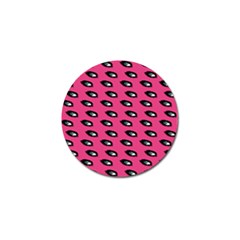 Eyes Dark Pink Golf Ball Marker (10 Pack) by snowwhitegirl