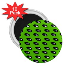 Eyes Green 2 25  Magnets (10 Pack)  by snowwhitegirl