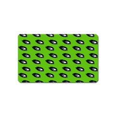 Eyes Green Magnet (name Card) by snowwhitegirl