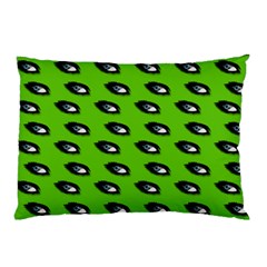 Eyes Green Pillow Case by snowwhitegirl