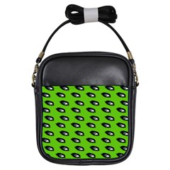 Eyes Green Girls Sling Bag