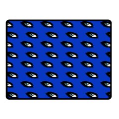 Eyes Blue Fleece Blanket (small)