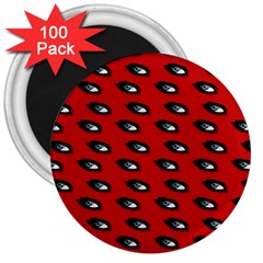 Eyes Red 3  Magnets (100 Pack)