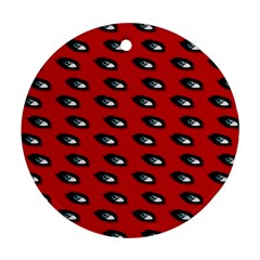 Eyes Red Round Ornament (two Sides)