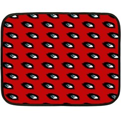 Eyes Red Double Sided Fleece Blanket (mini)  by snowwhitegirl