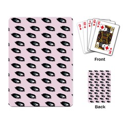 Eyes Pink Playing Cards Single Design by snowwhitegirl