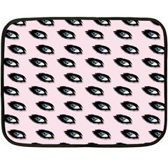 Eyes Pink Fleece Blanket (mini) by snowwhitegirl