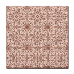 Ornamental Brown Face Towel