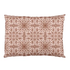 Ornamental Brown Pillow Case by snowwhitegirl