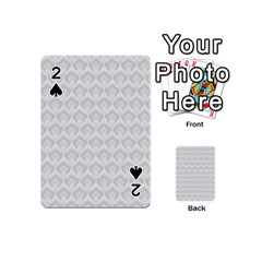 Damask Grey Playing Cards 54 (mini) by snowwhitegirl